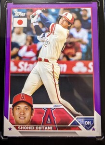 50枚限定 Shohei Ohtani 大谷翔平 2023 Topps Baseball Japan Edition Purple parallel Card 11/50