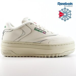 新品 未使用 リーボック 25.0cm クラブシー エクストラ Reebok Club C Extra チョーク 100010060 厚底スニーカー