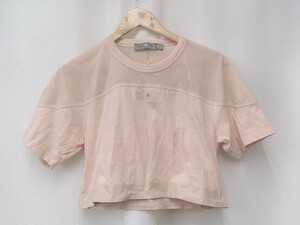 adidas アディダス Tシャツ STELLA McMARTNEY メッシュ　カットソー XSサイズ ピンク レディース 1209000010845