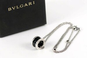 【美品】BVLGARI ブルガリ B-zero1 ビーゼロ セーブザチルドレン ネックレス AG925 セラミック アクセサリー【PJ94】