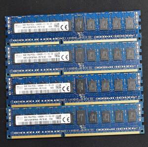 32GB (8GB 4枚組) DDR3L PC3L-12800R DDR3L-1600 REG 1Rx4 240pin ECC Registered SK-HYNIX サーバー MacPro向け (管:SA5915