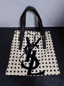 24061709 トートバッグ YVES SAINT LAURENT YSL イブサンローラン ドット柄 鞄 ハンドバッグ ショルダーバッグ ファッション ブランド品