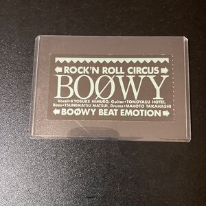 BOOWY チケット 半券 ハードケース入り BEAT EMOTION ROCK