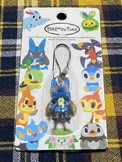 未開封 ポケモン pokémon time ストラップ ルカリオ