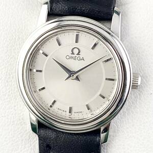 【1円〜】OMEGA オメガ 腕時計 レディース DE VILE デビル プレステージ シルバー文字盤 ラウンドフェイス 可動品