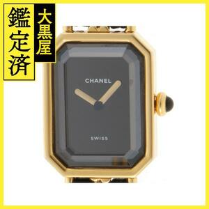 CHANEL　シャネル　プルミエールL　H0001　GP/革　女性用クオーツ時計【473】