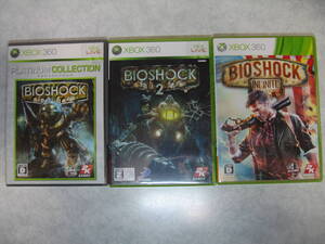 [XBOX360ソフト] バイオショック バイオショック2 バイオショックインフィニット 3本セット [BIOSHOCK] 【中古 動作確認済】