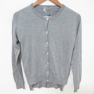 未使用 JOHN SMEDLEY ジョンスメドレー アンサンブル ハイゲージニット 半袖セーター×カーディガン サイズXS グレー ◆