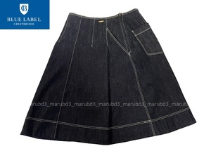 BLUE LABEL CRESTBRIDGE　ブルーレーベル・クレストブリッジ　デニム・スカート(38)