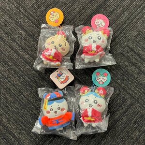 【80】1円～ 未開封保管品 ちいかわ 来来 ぷちミニマスコット 3種 セット キョンシーなハチワレマスコット 4体 まとめ売り