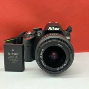 ◆ Nikon D3200 デジタル一眼レフカメラ ボディ AF-S DX NIKKOR 18-55mm F3.5-5.6G VR レンズ シャッターOK 現状品 ニコン