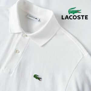 ラコステ LACOSTE ポロシャツ 4 (L) ホワイト L1212 半袖 シャツ 白
