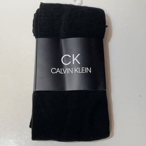 即決 送料無料 未使用★CALVIN KLEIN カルバンクライン グンゼ シアーレギンス 12分丈 M-L 裾メロウ仕上げ ブラック ※箱無し発送