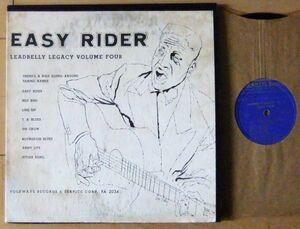 10インチ BLUES LP ■Leadbelly / Easy Rider: Leadbelly Legacy Volume Four [ US Folkways FA 2034 ]