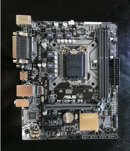 新品に近い ASUS H110M-D D3 マザーボード Intel H110 LGA 1151 第6世代Core i7/i5/i3 UATX DDR3