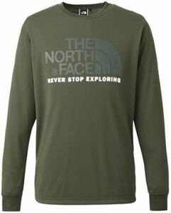 TNF THE NORTH FACE ノースフェイス　 NT81300 カラードームT L/S COLOR DOME TEE M 着丈60 身幅49 肩幅45 袖丈56 カーキ色