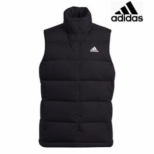 新品 XL アディダス ダウンベスト レディース 16500円 伸縮性 フーデッドダウンベスト adidas 