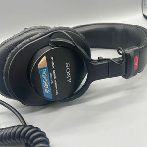 SONY MDR-7506 ステレオヘッドホン カールコード ソニー ヘッドフォン 音出し確認済み　@