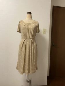 【超美品】★クレージュ　花柄ワンピース/38★