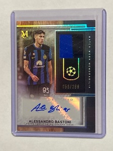 2023-24 Topps Museum Collection UEFA CL Jersey Autograph Alessandro Bastoni /299 バストーニ 直筆サイン試合実使用ジャージカード