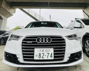 アウディ　A6アバント　2.0TFSI クワトロ　後期型　マトリックスLED 茶レザー　禁煙車　BOSEサウンド　パワーバックドア