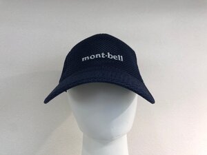 【montーbell】モンベル　メッシュキャップ　ネイビー　ポリエステル　フリーサイズ（約54～60cm）SY02-ERO