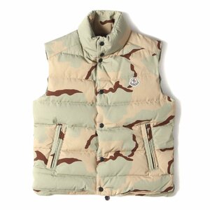 MONCLER モンクレール ダウン ベスト サイズ:0 16AW ウッドランドカモ コットン リップストップ ダブルジップ TIB GILET テビ ジレ 迷彩