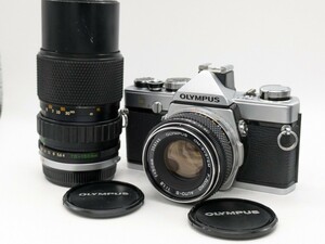 美品！完動品！OLYMPUS OM-1 MD レンズ2本セット 一眼レフフィルムカメラ