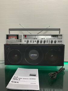 修理 作動品 ★昭和 レトロ◆AIWA アイワ◆2BAND/CS-J88ラジカセ　ラジオ