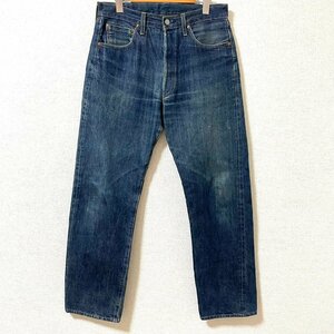 (^w^)b 日本製 リーバイス 50S‐XX デニム ジーンズ ジーパン 濃紺 LEVI’S ビッグE 赤 タブ ミミ 耳 ボタンフライ J09刻印 W33 6603EE