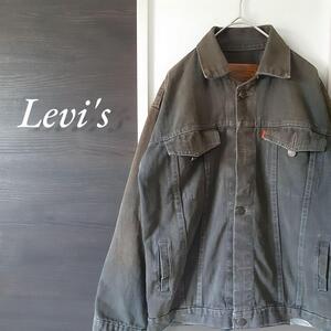 LEVI’S 色落ち加工 ミリタリーデニムジャケット 逆さタグ