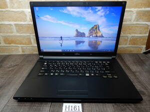 H161★Windows10☆WEBカメラ＆SSD256GB★Core i5★15Ｗ液晶ノートパソコン★無線LAN★DVD★富士通★LIFE BOOK A576/R