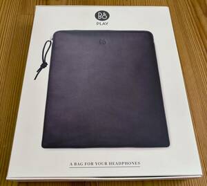 新品　バングアンドオルフセン　Bang&Olufsen 純正　　ヘッドフォンバッグ　ヘッドフォンケース　レザー　Beoplay Black Leather