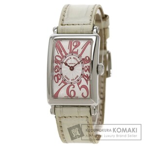 FRANCK MULLER フランクミュラー 902QZJ ロングアイランド 日本限定 腕時計 ステンレススチール クロコダイル レディース 中古