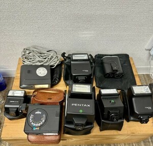 ストロボ各種まとめ売り　ジャンク品　SUNPAK Nikon CONTAX PENTAX