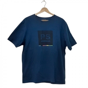 ポールスミス PaulSmith 半袖Tシャツ サイズXXL XL - ネイビー×黒×マルチ メンズ クルーネック トップス