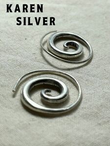 Karen silver earings Uzi Maki 渦カレンシルバーAと　R6911Bあと1