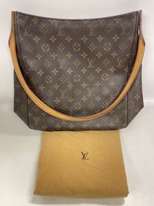 【12T52】 1円スタート LOUIS VUITTON / MI0040 ルイヴィトン モノグラム ルーピングGM トートバッグ ハンドバッグ ブラウン