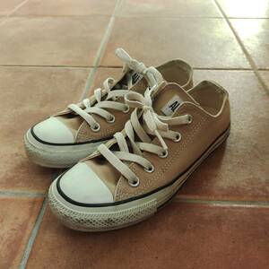 コンバース CONVERSE　オールスター　ローカット　スニーカー　23cm　ベージュ