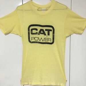 ★希少！激レア！７０s８０sンテージCAT POWERプリントtシャツ企業物バドワイザーチャンピオン染込みNIKEマイフリトリコタグ９０s好きに