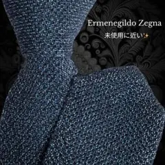 Ermenegildo Zegna ニットタイ レア品 ネイビー系