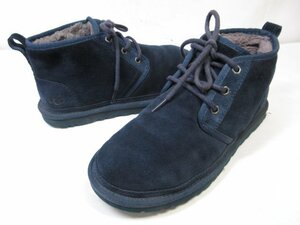 【アグ UGG】 NEUMEL ニューメル 3236 スエード ショートブーツ 紳士靴 (メンズ) size25 ブルー系 ■18MZA4467■