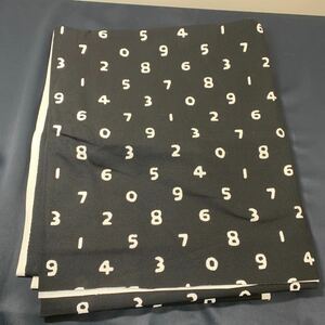 ★大阪/店舗受け取り可★②生地 50cm 切り売り 幅110cm 反物 数字柄 DIY リメイク 自作 バッグ ポーチ 装飾 用途色々★