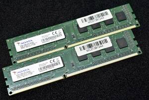 4GB 2枚組 (合計 8GB) PC3L-12800 PC3L-12800U DDR3L-1600 240pin non-ECC UDIMM (1.35V対応) 1Rx8 デスクトップPC用 ADATA (管:ED0042x1E