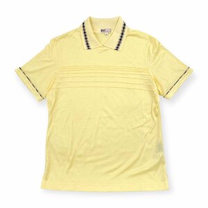 DAKS GOLF ダックスゴルフ 薄手 天竺 半袖 ポロシャツ L / パステルイエロー レディース 日本製