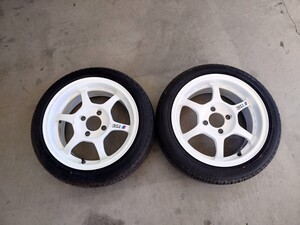 SSR Type-c PCD100 4穴 6j/14インチ インセット+30 2本　着払で発送します。又は直接引取