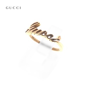 【ITUVVGU20N14】GUCCI グッチ ロゴリング 750 K18 指輪 2g