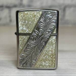 ●【YH-0730】中古品 ZIPPO ジッポー ライター BRADFORD PA 04 2004年 アーマ シェル 火花OK【レターパックプラス可】