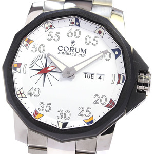 コルム CORUM A947/03553 アドミラルズカップ コンペティション 48 デイデイト スモールセコンド 自動巻き メンズ 極美品 保証書付_827821