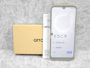 【新品 未使用】SIMフリー au arrows We2 FCG02 ライトオレンジ FCNT スマホ 本体 制限〇 一括購入(PJA1172-8)